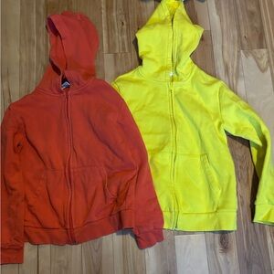 H&M Kids' Vibrant Red and Yellow Hoodies